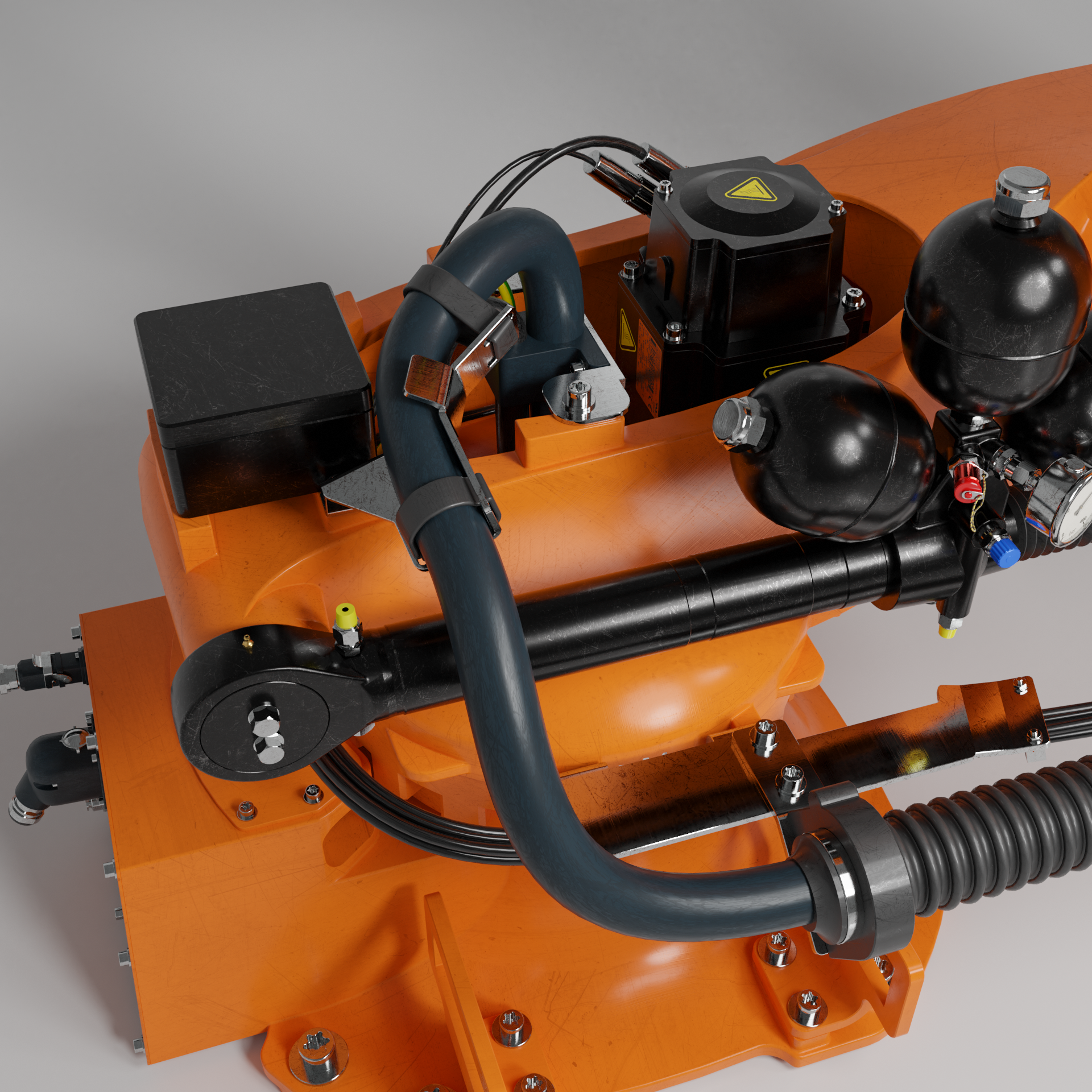Industrial robot KUKA KR210 + Flange + Linear + Gripper+ Armature (Bones) preview image 2